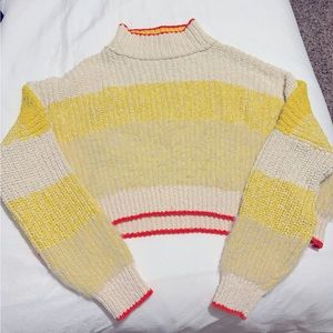 Free People Fuzzy Crop Sweater
